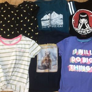 6 girls tops size 10-12